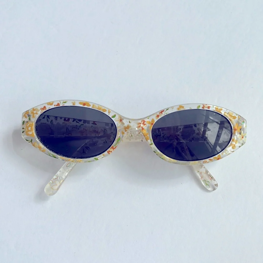 The Children's Place Kids Sunglasses Yellow Flowers Vintage Sunnies